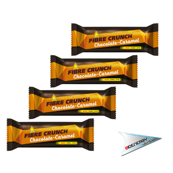 Inkospor - FIBRE CRUNCH BAR (Confezione 30 barrette da 65 gr - gusto Cioccolato e Caramello) - 